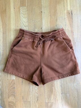 lululemon athletica Brown Drawstring Athletic Shorts